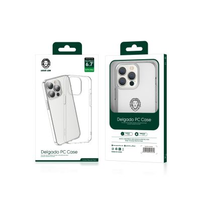 Green Lion Delgado PC Case for iPhone 14 Pro - Clear